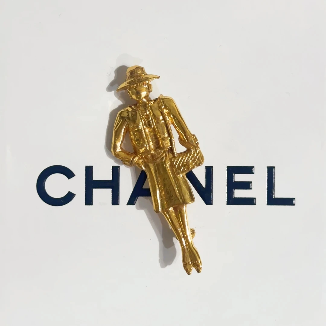 95新 Chanel/香奈儿 Chanel vintage香奈儿中古人像胸针