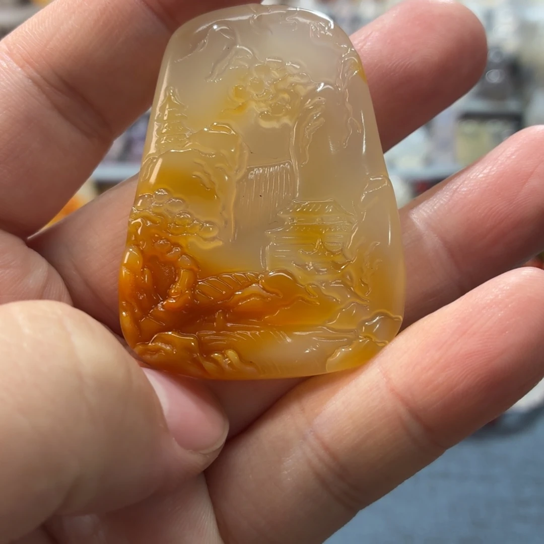 玛瑙/玉髓未镶嵌吊坠(不含链)