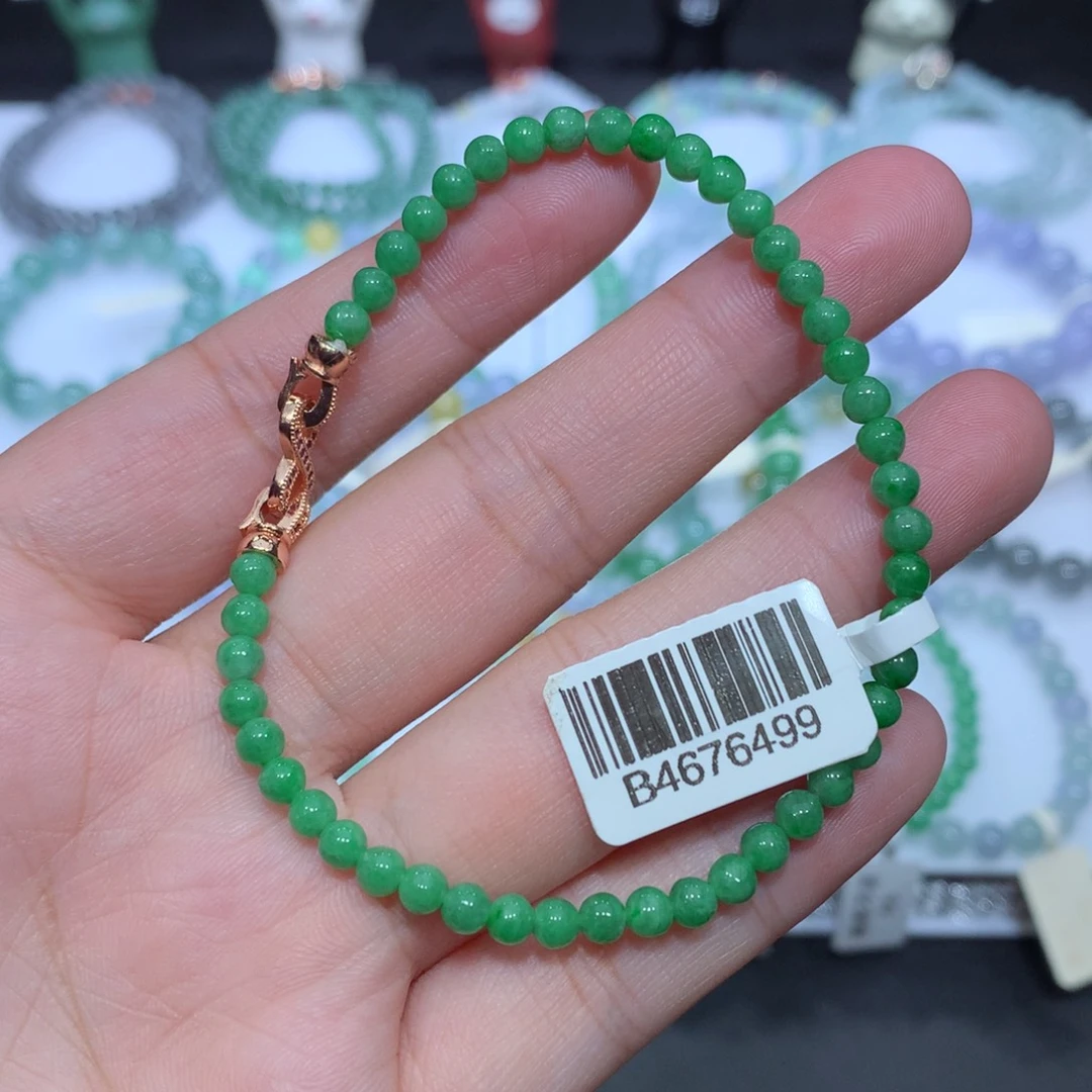 翡翠未镶嵌手串天然