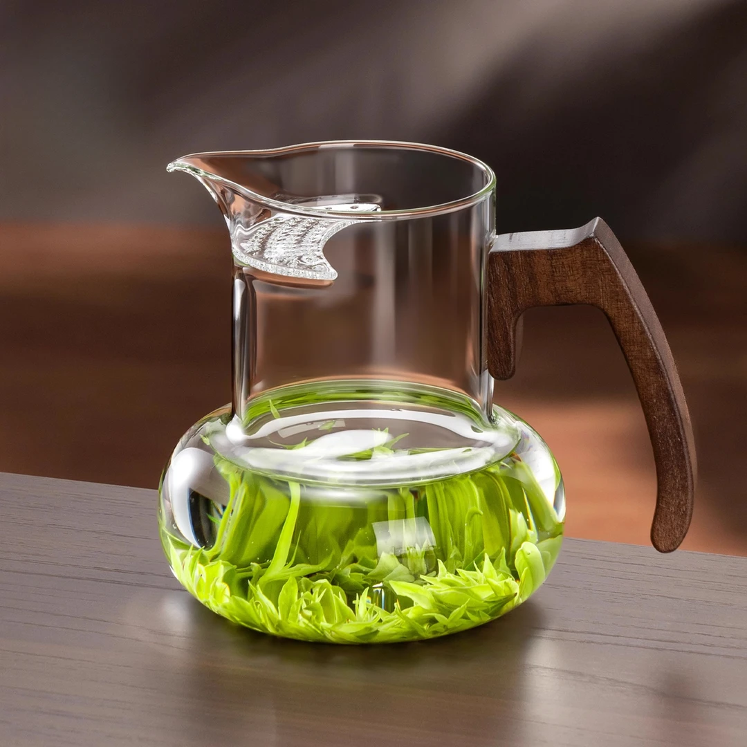 月牙公道杯泡茶杯茶水分离过滤专用绿茶分茶泡茶器功夫茶具