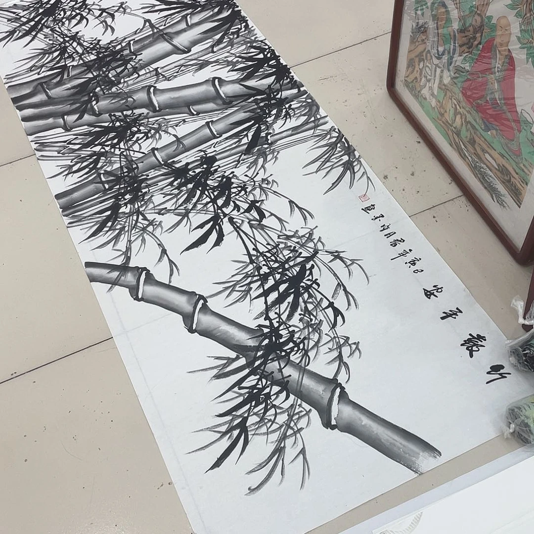 国画纯手绘山水花鸟
