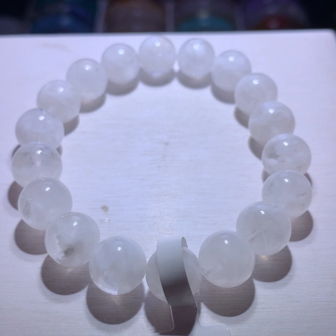 手串水晶银S925镶嵌雪花幽灵11.3m