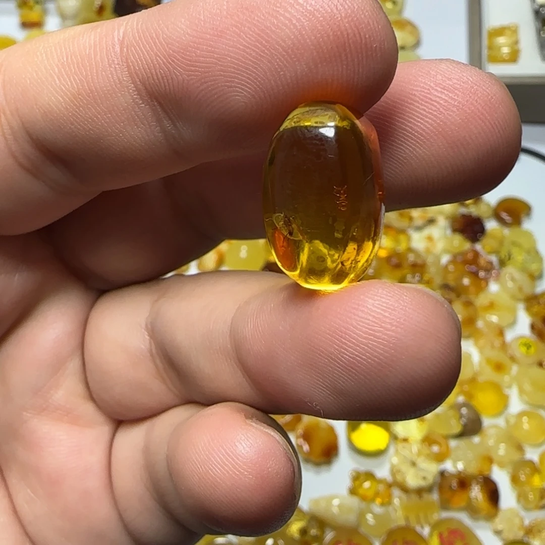 琥珀未镶嵌裸石虫珀