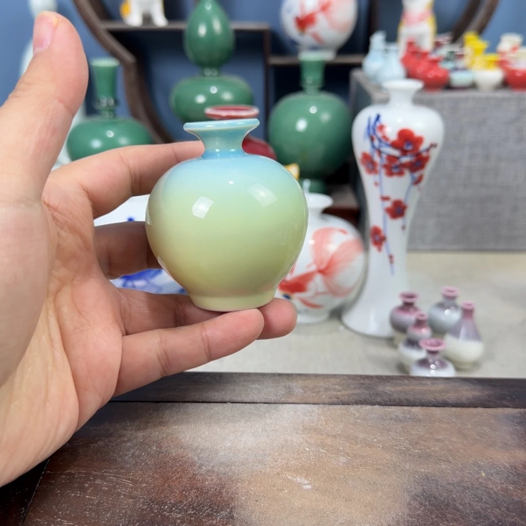 陶瓷手工小花器摆件