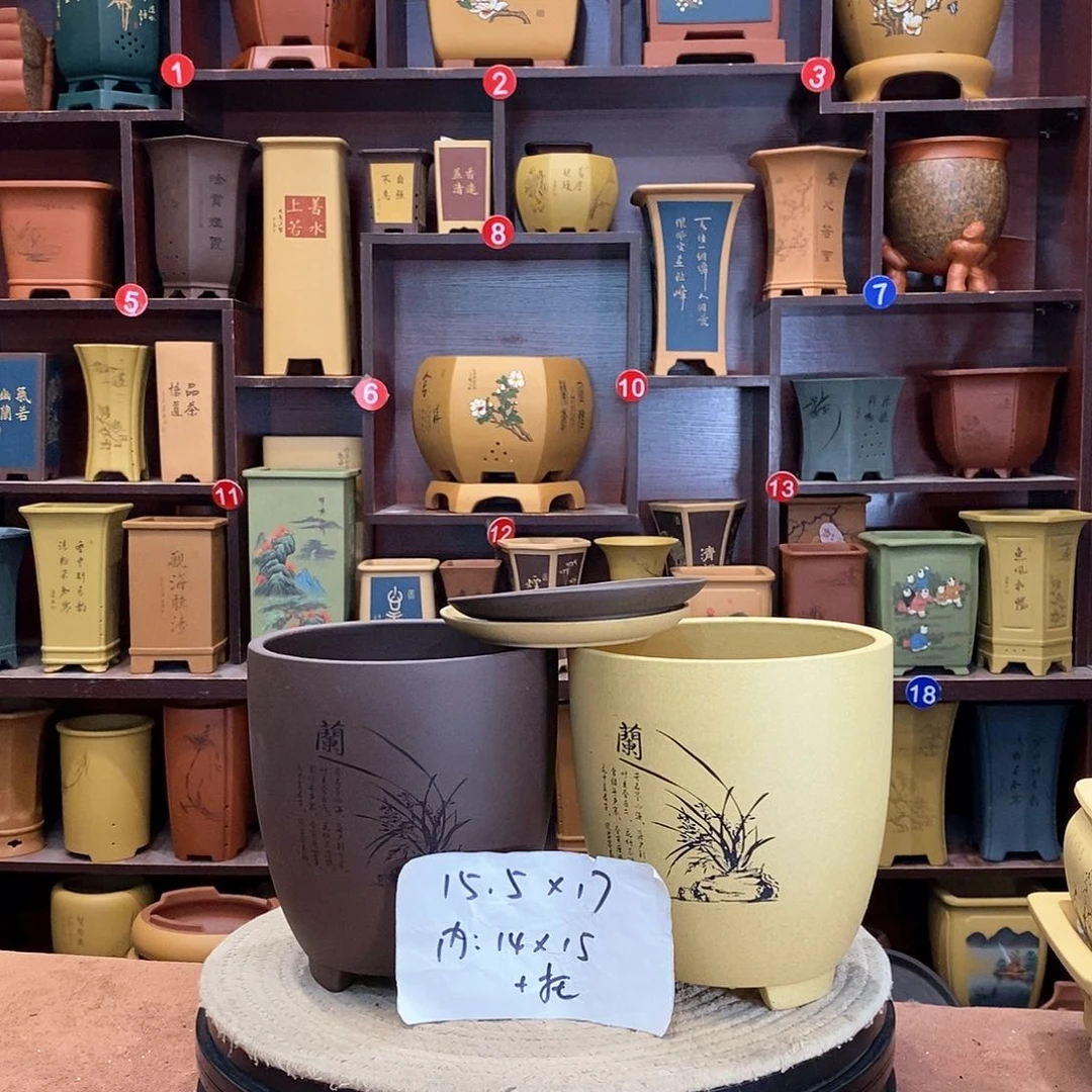 紫砂花盆紫砂花盆