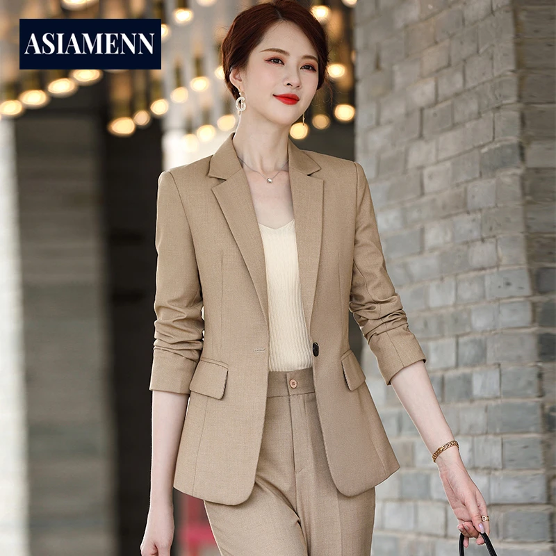 高级感正装女职业西装套装秋冬2025新款女神范休闲西服时尚工作服