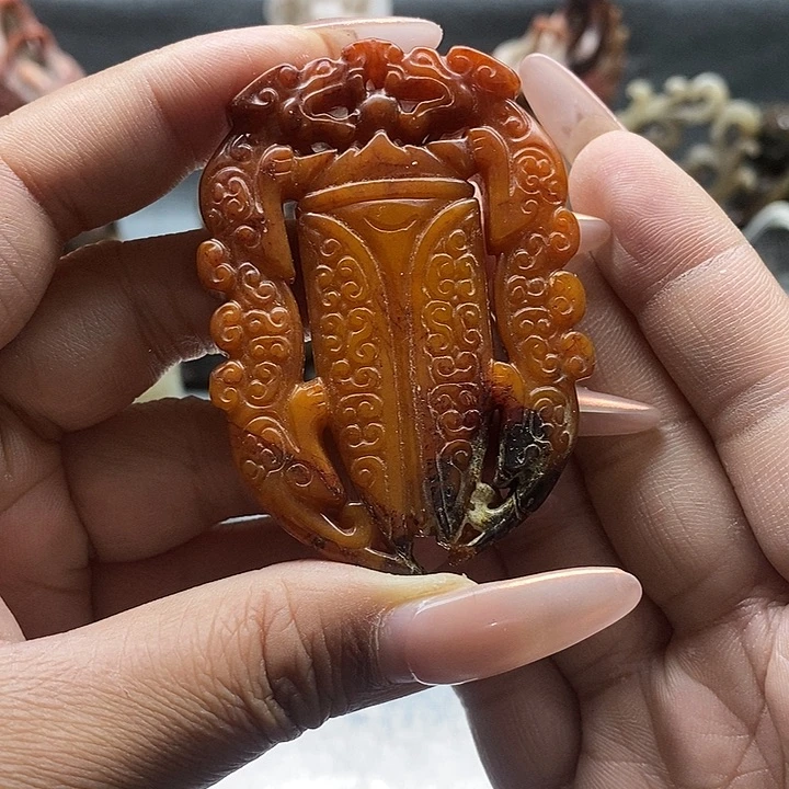 和田玉未镶嵌挂件