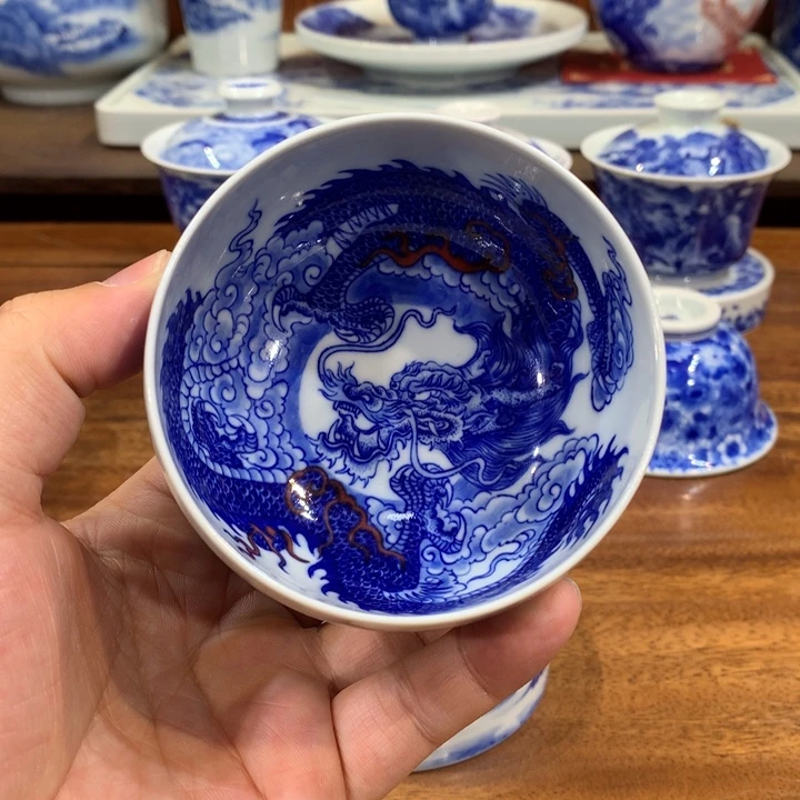 自成堂柴窑 双龙主人杯