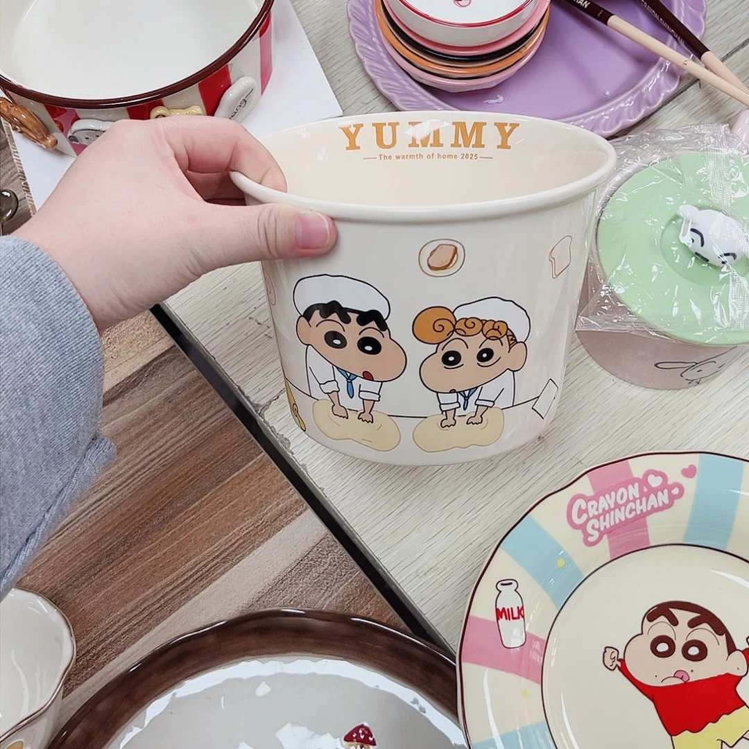 陶瓷蜡笔小新全家桶陶瓷餐具系列