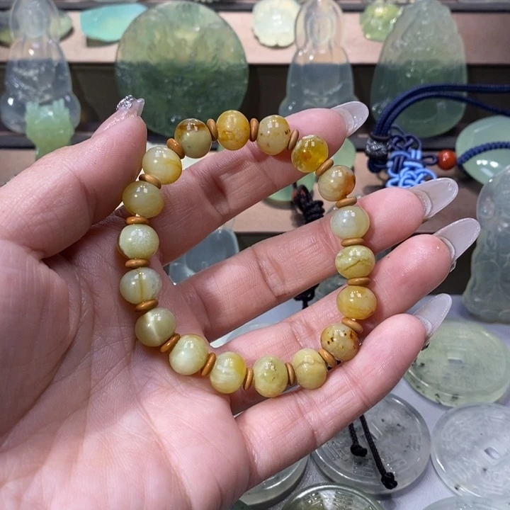 岫玉手链未镶嵌道****道