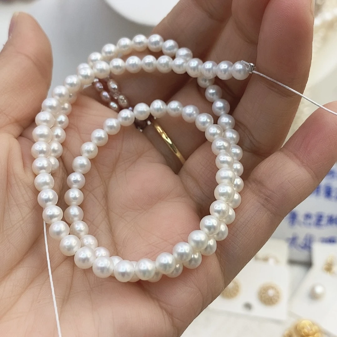 淡水珍珠钛钢耳饰