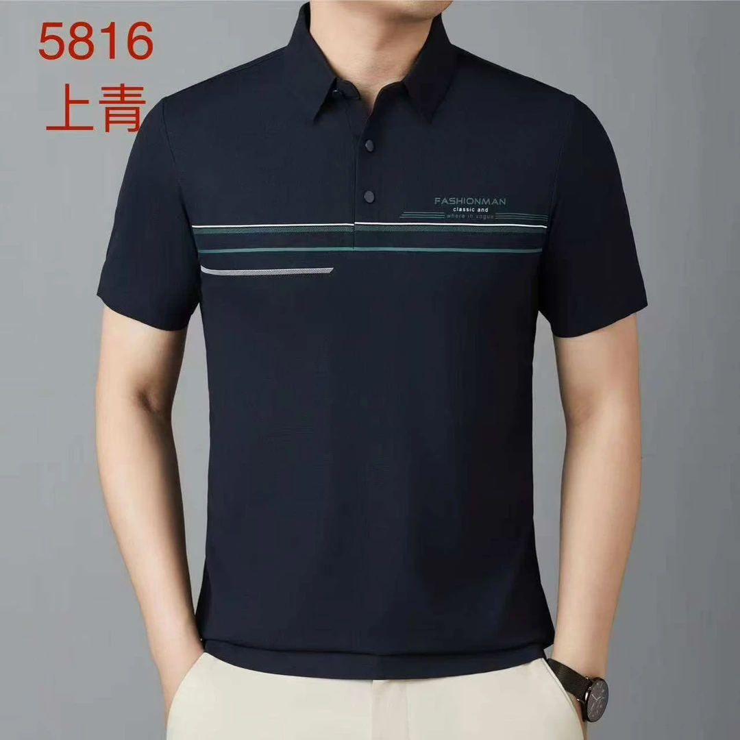 新款男士短袖polo衫T5816