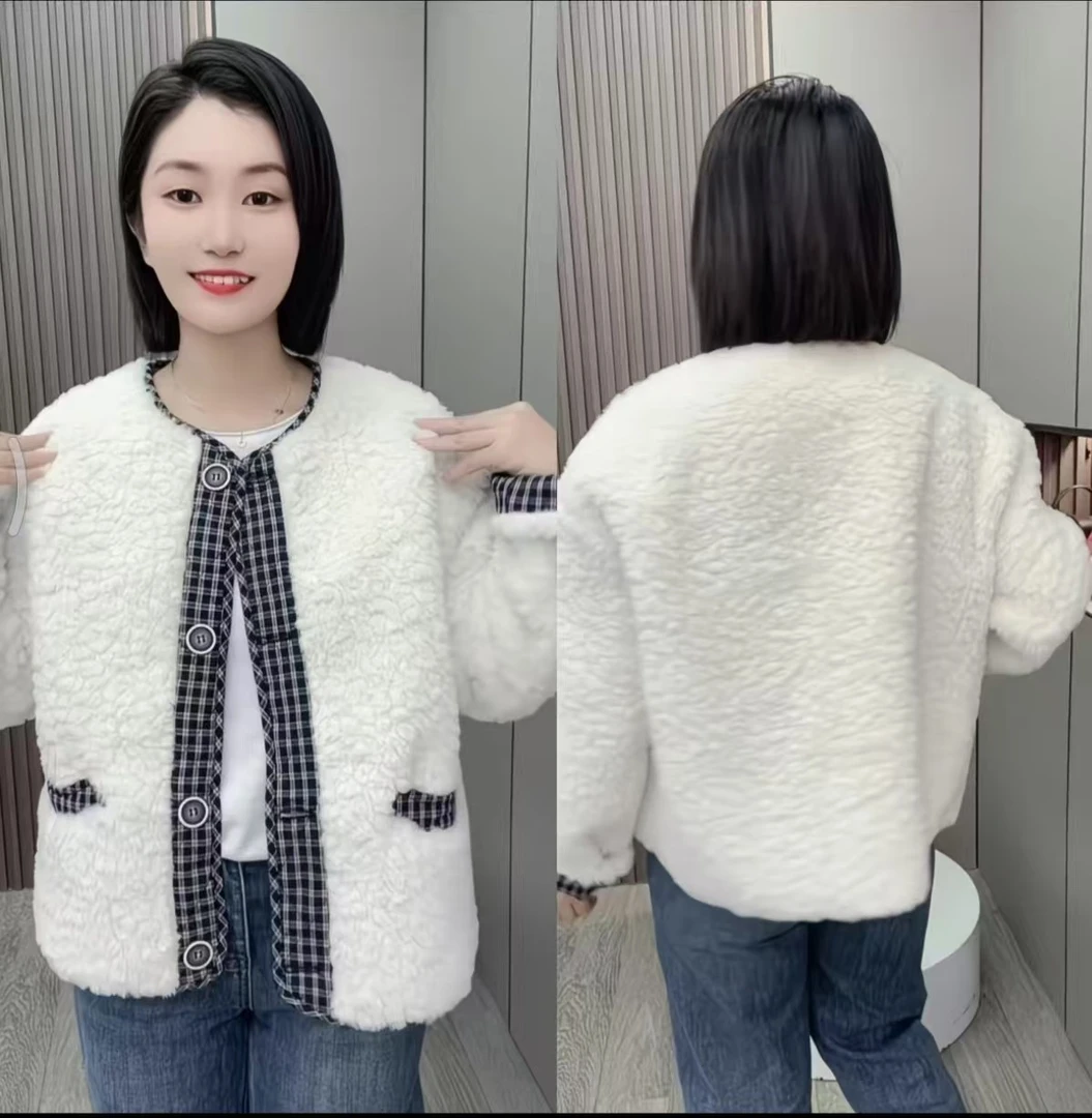 小香风女常规款圆领适中韩版短款短外套秋冬季Y02-1