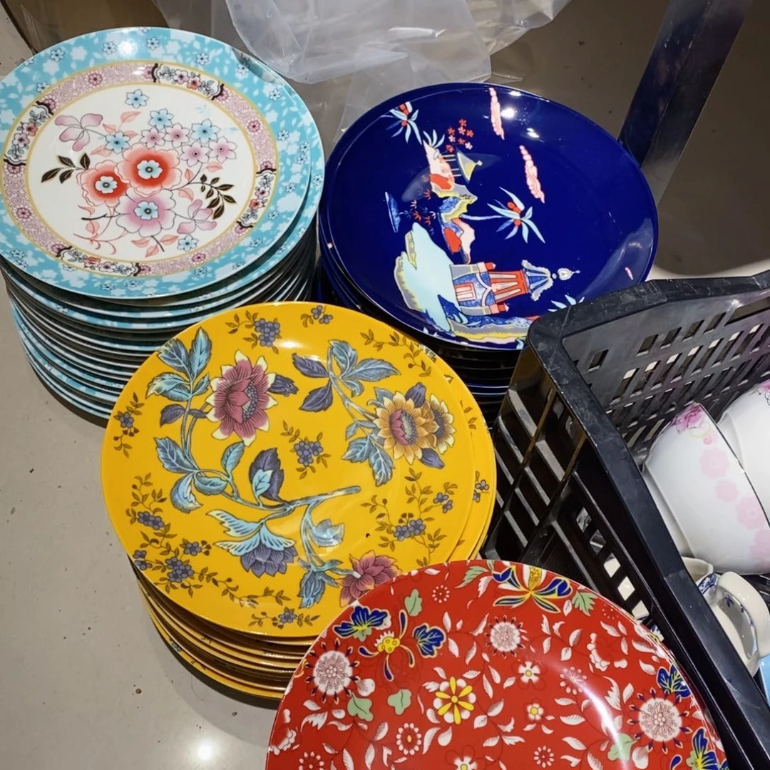 瓷微瑕赏盘四件套