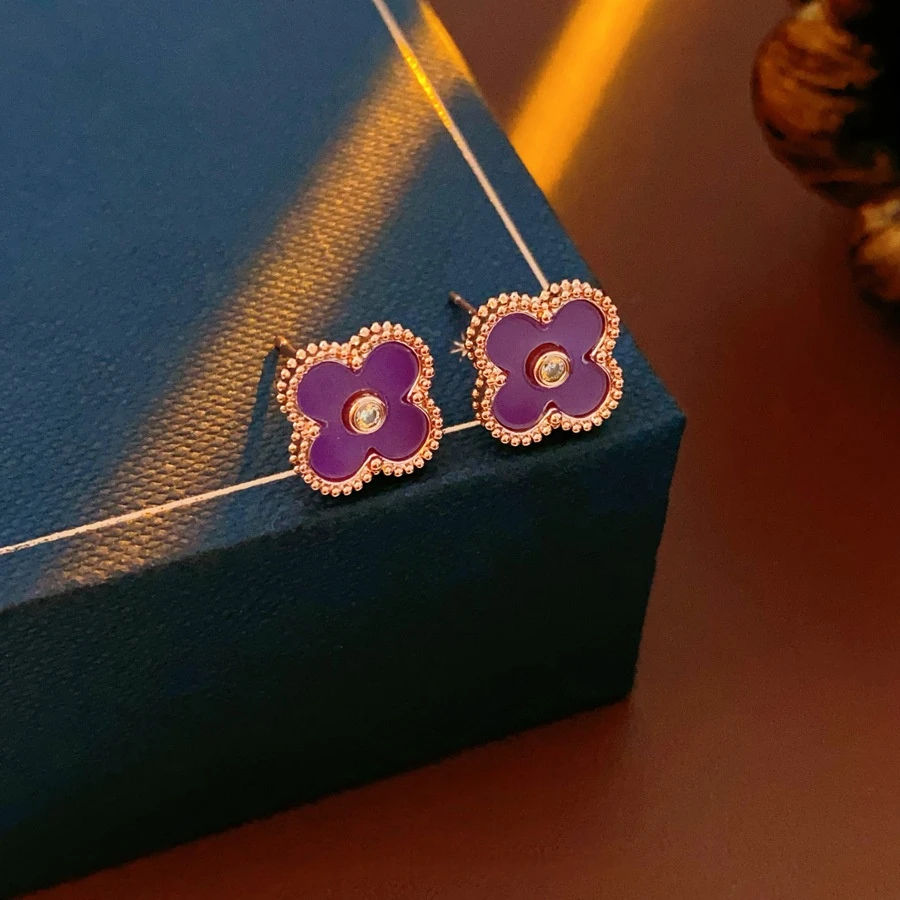 钛钢锆石耳饰 8064 高版精选设计感精致原版饰品