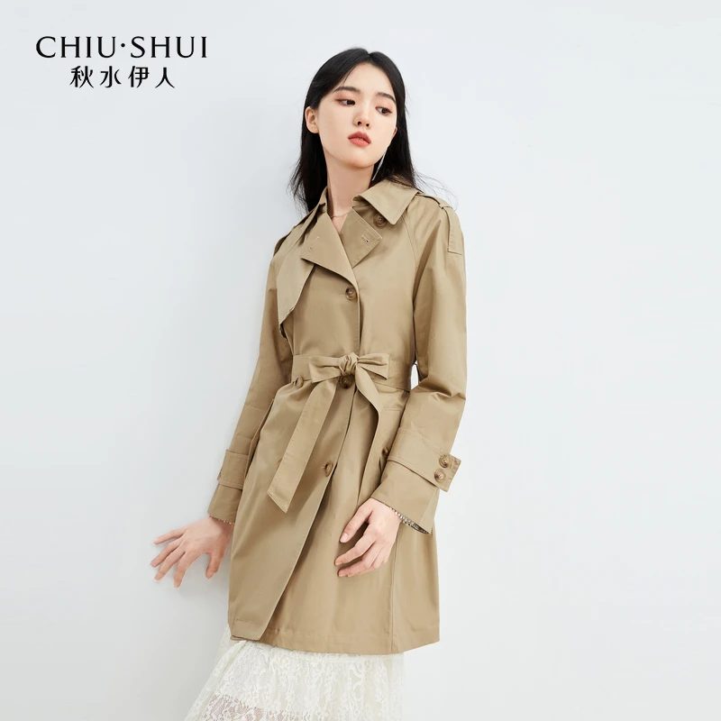 【丽公主】秋水伊人风衣高级感小个子风衣外套女623112A110012