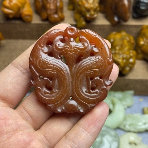 蛇纹石玉未镶嵌颈饰116