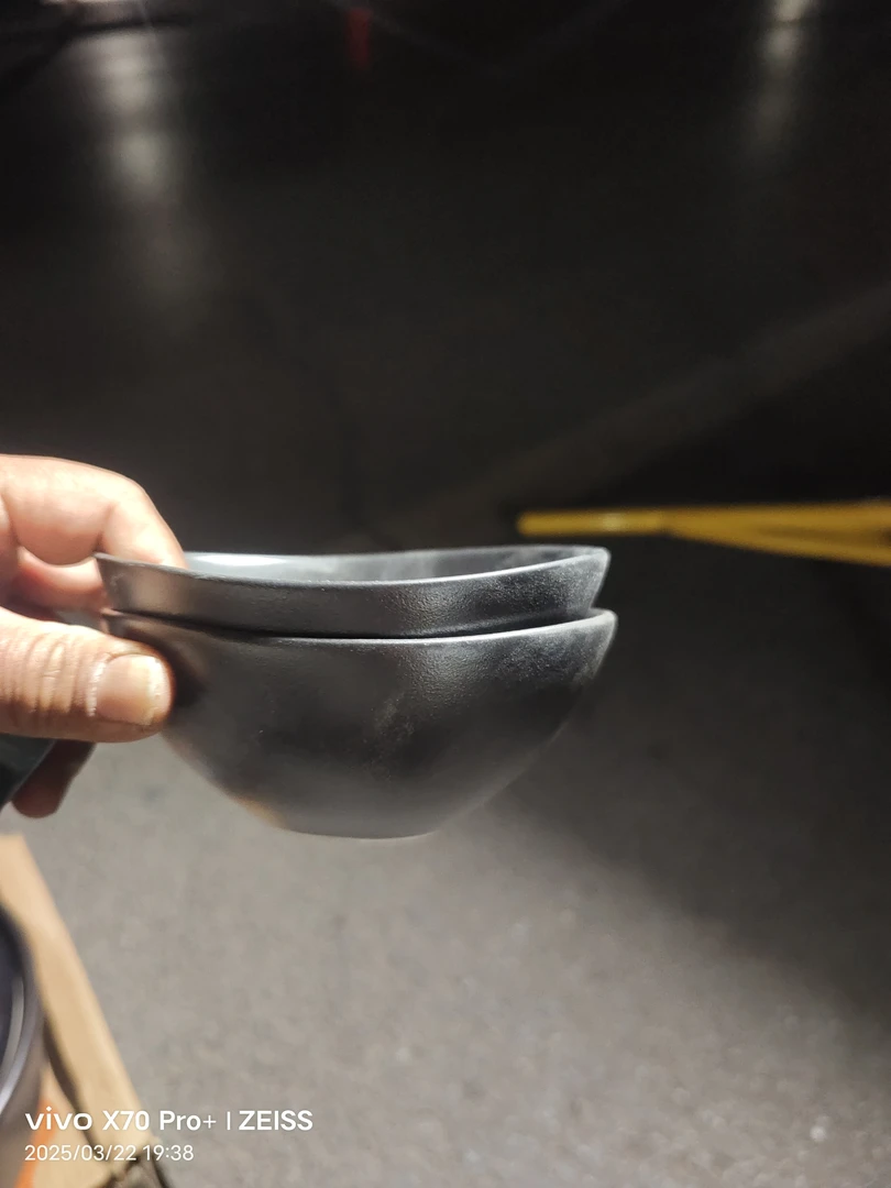 复古陶瓷蒸菜碗传统手工粗陶黑瓦碗透气不走味餐具