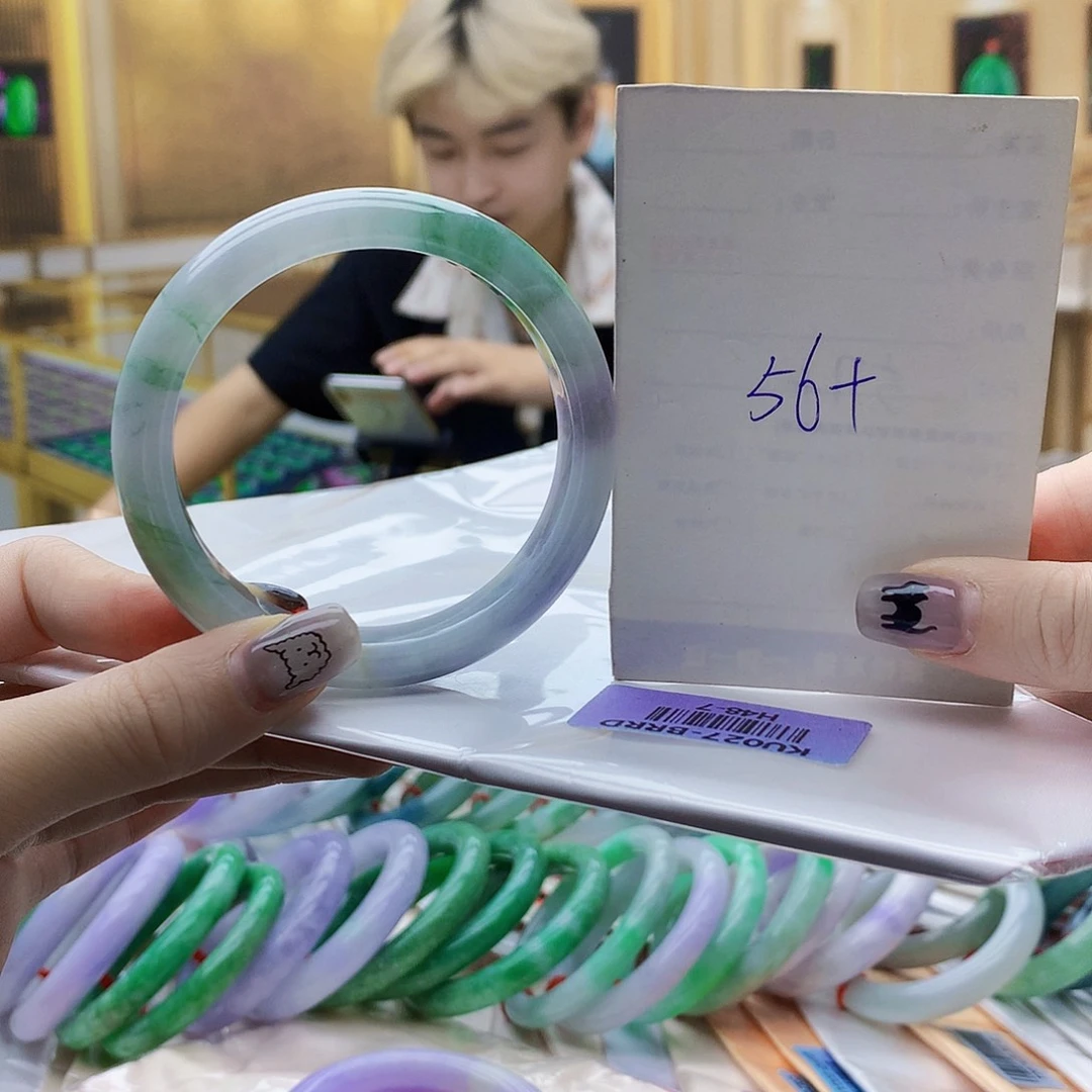 翡翠未镶嵌手镯bhj
