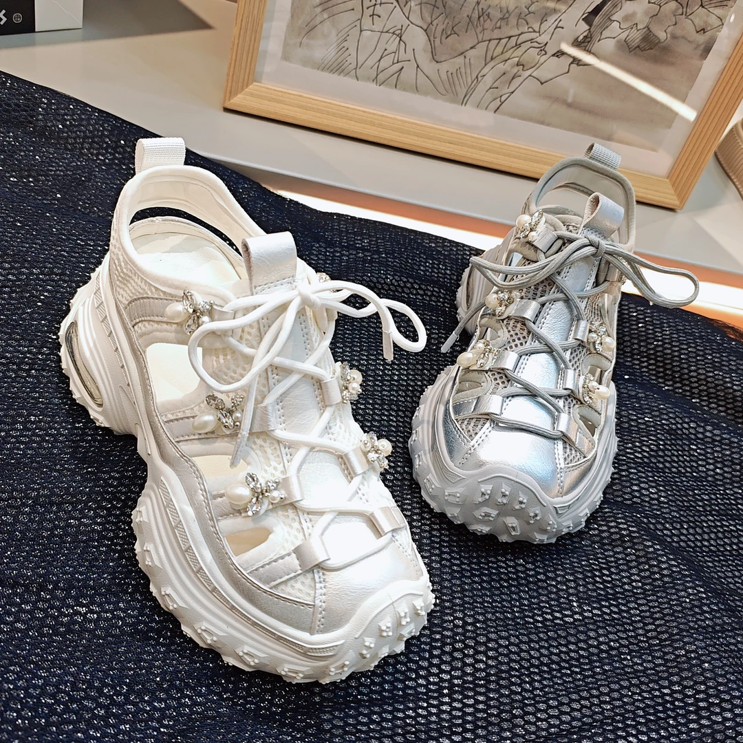 玛莎玛索80-280时尚百搭夏季新款镂空老爹鞋