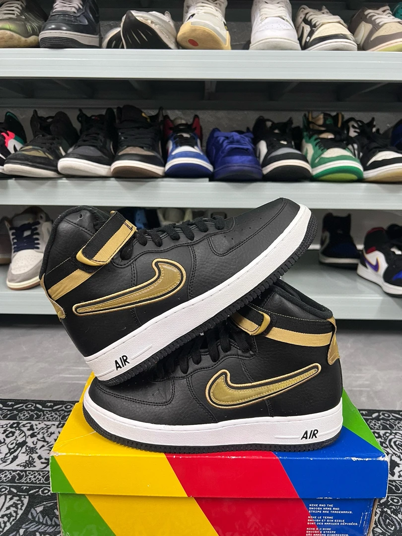 95新 maje 40.5码/af1黑金休闲鞋/二手正品/穿几次