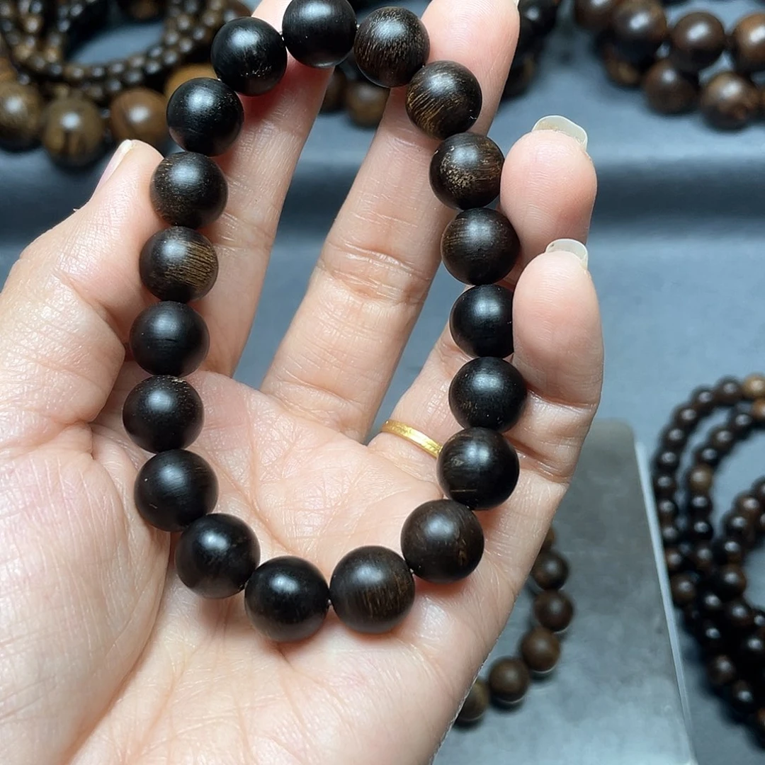 沉香手串玉*星紫棋瘤疤1.0