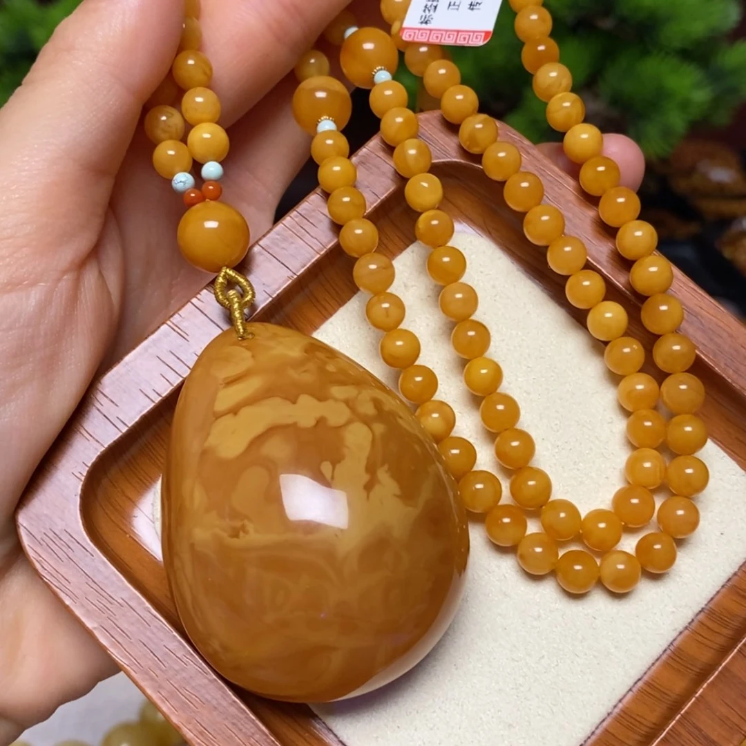【闪购商品】蜜蜡颈饰未镶嵌项链