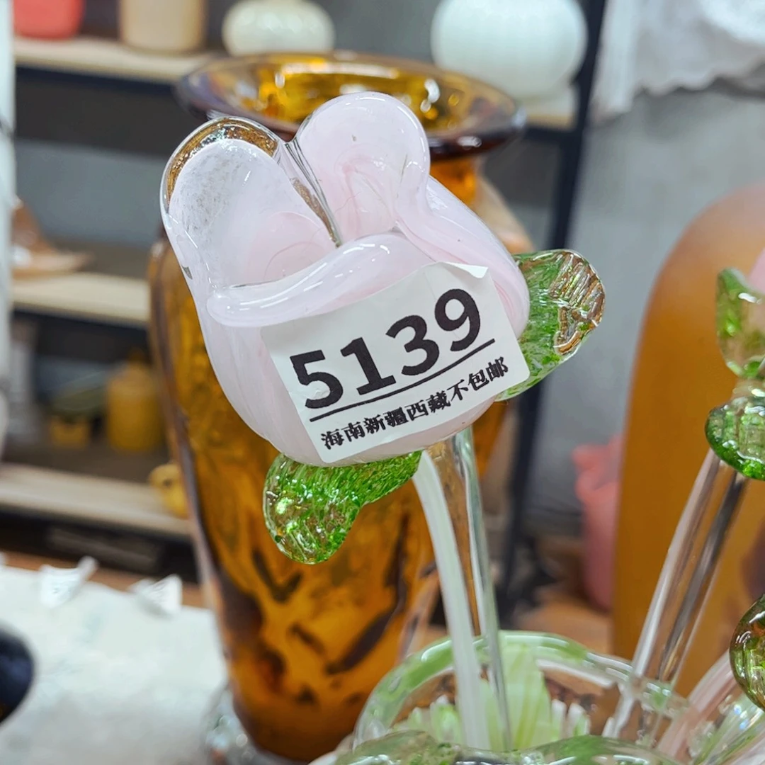 玫瑰5139 家悦美居琉璃摆件