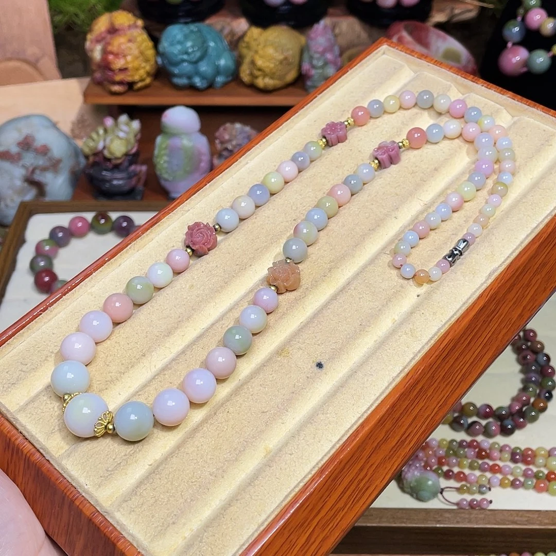 玛瑙/玉髓合金手链盐源玛瑙塔链