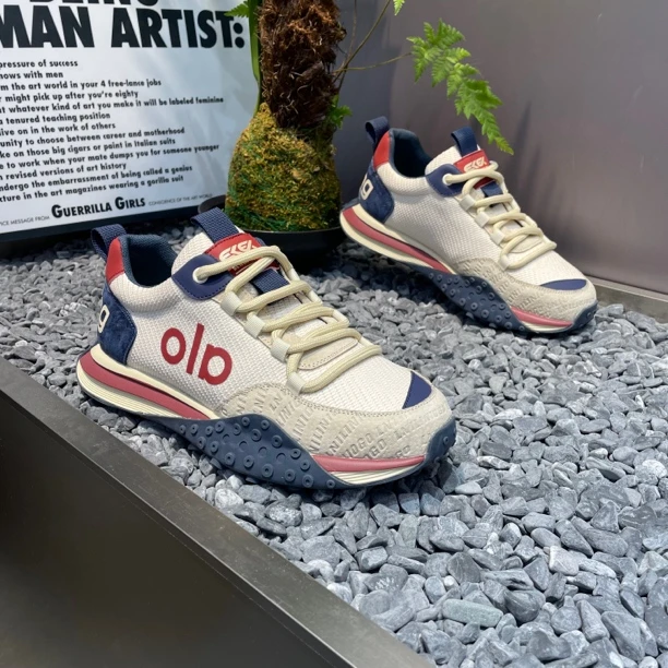 青年中年拼色平跟春秋休闲板鞋休闲鞋软底舒适透气网面