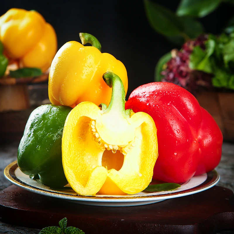 【峡城人家】山东三色彩椒3/5斤水果甜椒生吃不辣