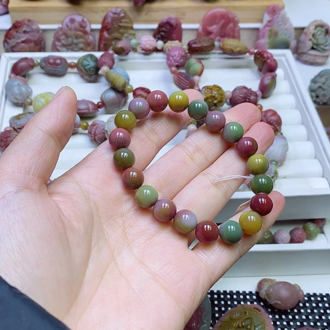 玛瑙/玉髓盐源玛瑙手链未镶嵌