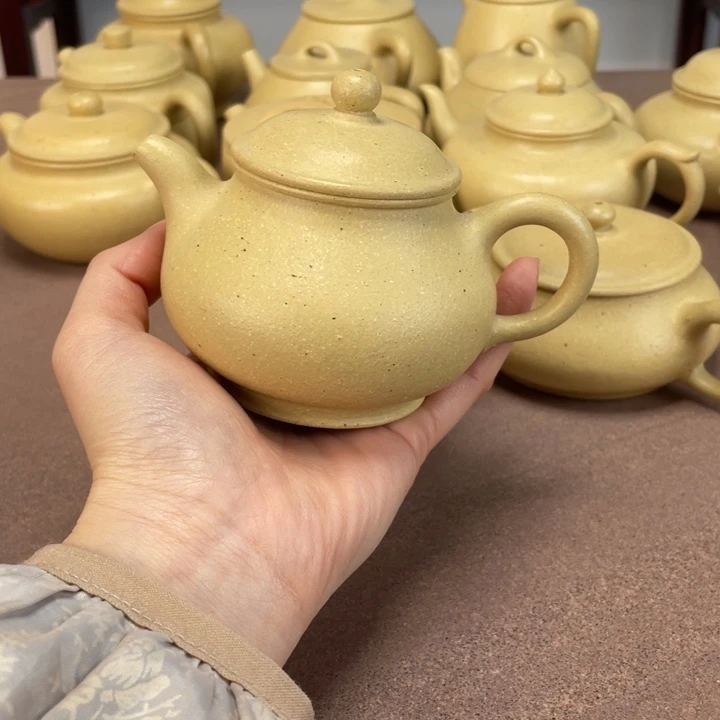 本山绿泥茶壶潘壶170毫升