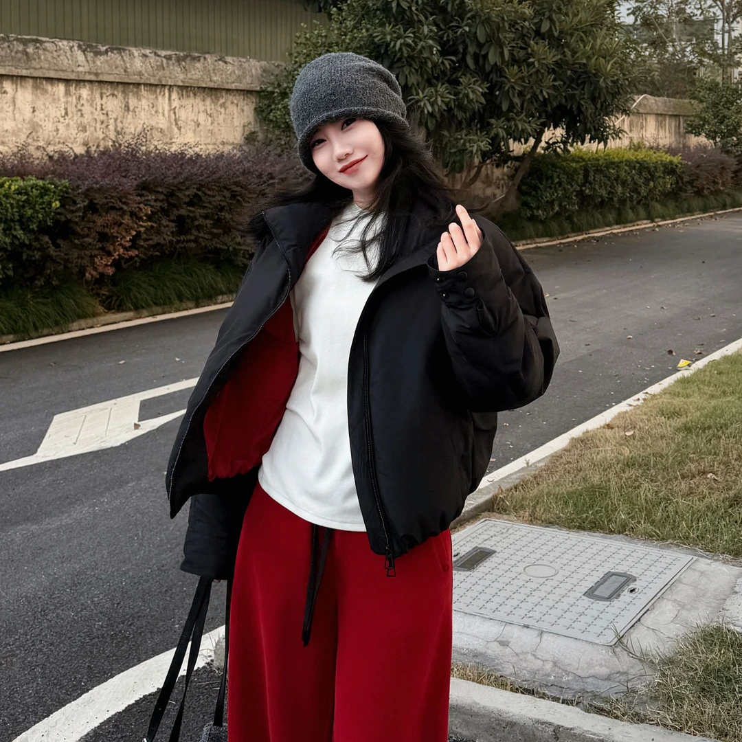 今婷【小红袖】冬季休闲气质百搭时尚宽松显瘦保暖羽绒服-J25421307