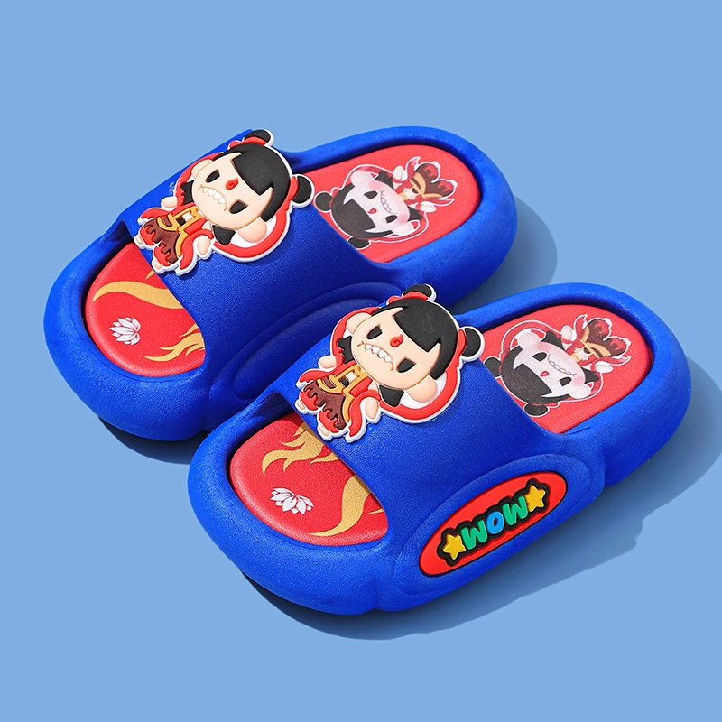 2025夏季哪吒儿童凉拖鞋新款男童卡通室内外居家防滑小孩宝宝拖鞋