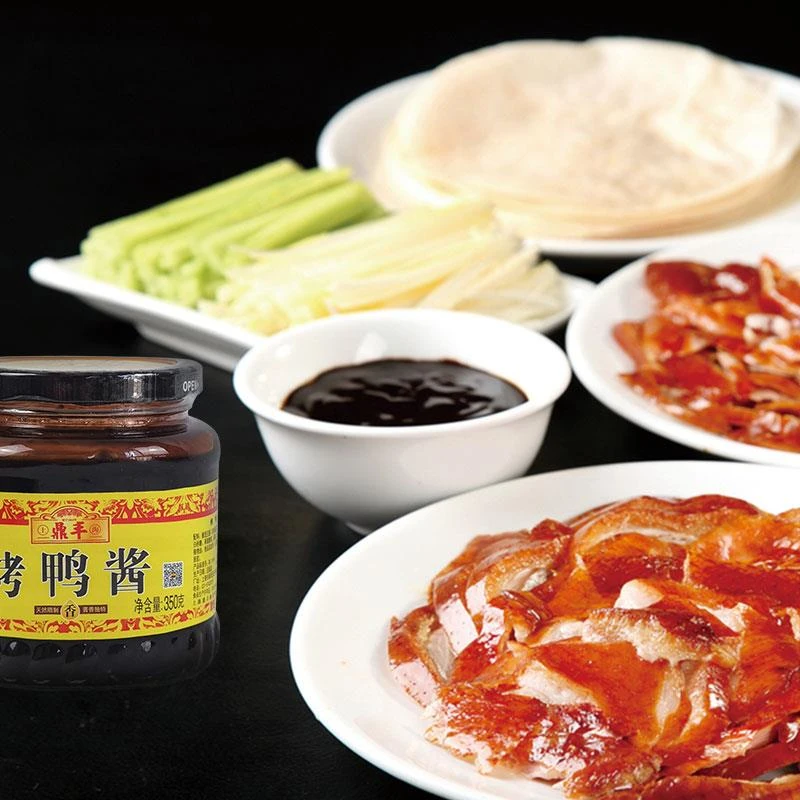上海鼎丰烤鸭酱小包装北京鸭酱饼皮卷饼皮酱料专用蘸酱甜面酱