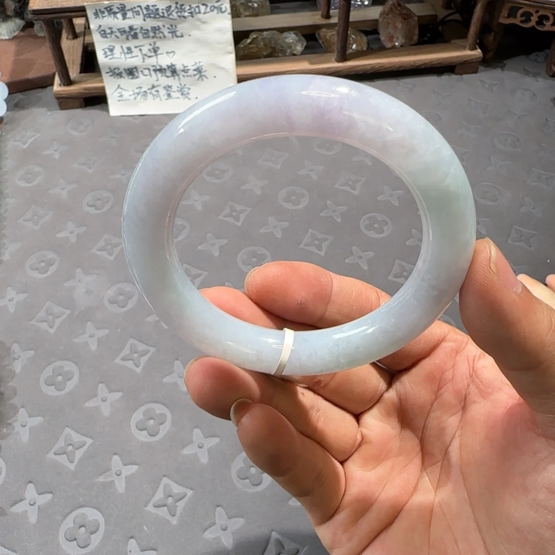 未镶嵌手镯翡翠56.8圆条