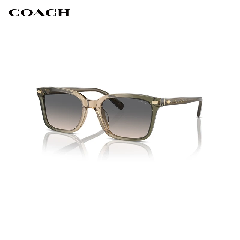 COACH/蔻驰太阳镜男款街头潮酷渐变墨镜方形眼镜0HC8398U