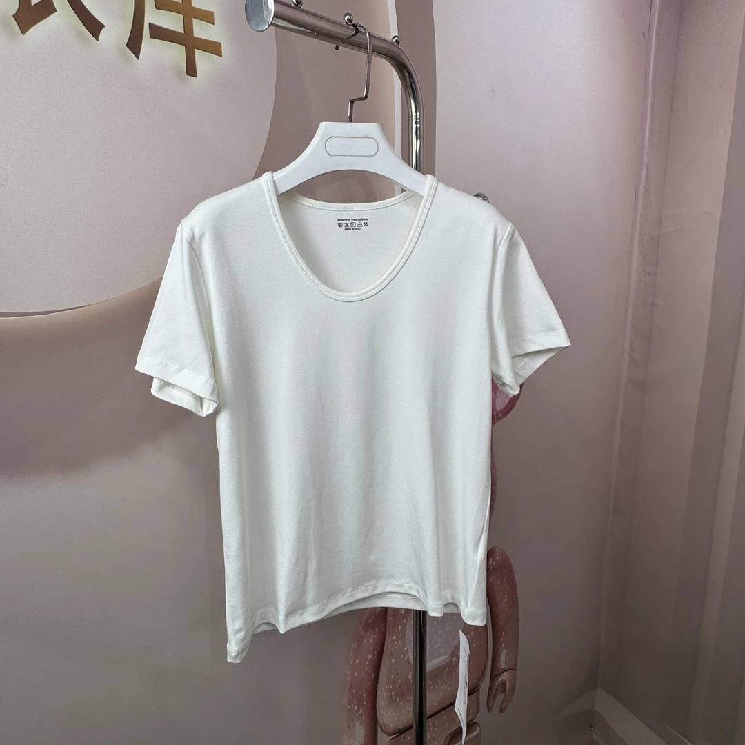 2025春季新款纯色打底棉T 2890