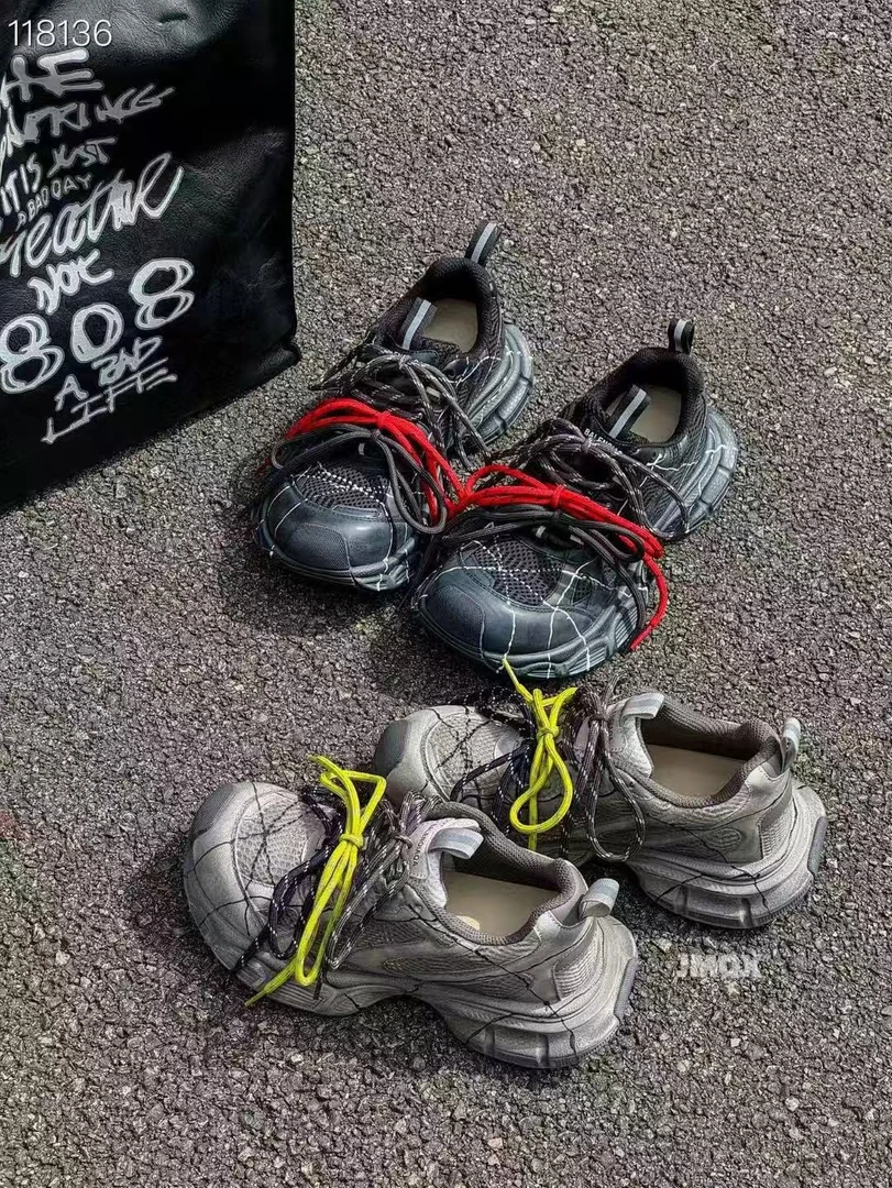 2025秋季上新韩系复古做旧老爹鞋超酷风透气舒服百搭