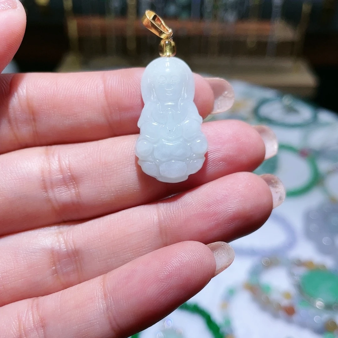 翡翠未镶嵌颈饰天然翡翠