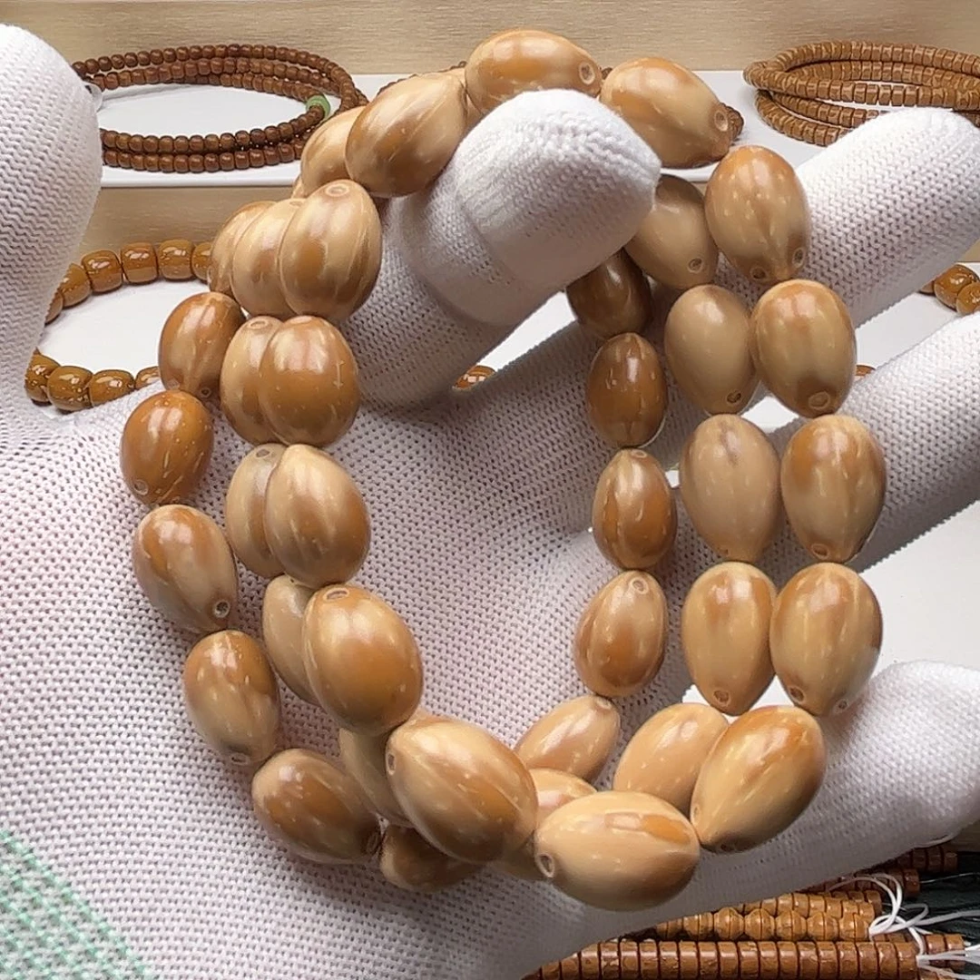 紫金鼠手串11和12花皮枣珠