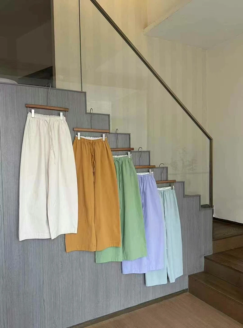 55880  夏季薄款棉质直筒休闲裤