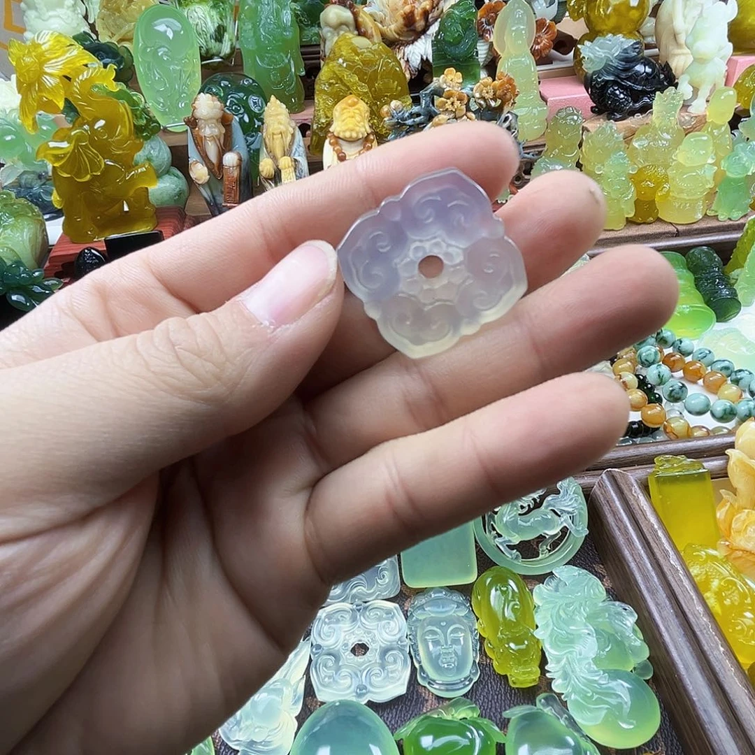 岫玉未镶嵌吊坠(不含链)