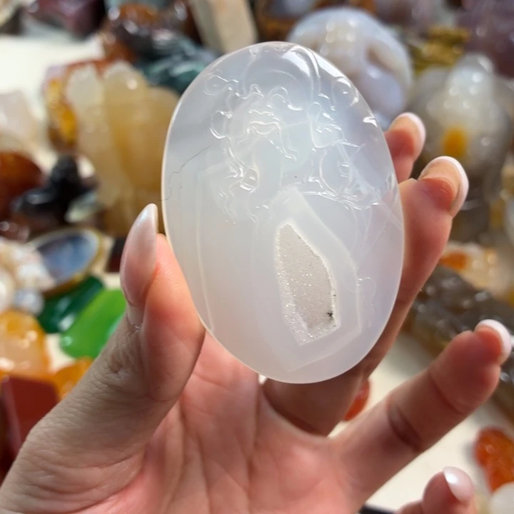 玛瑙/玉髓未镶嵌吊坠(不含链)