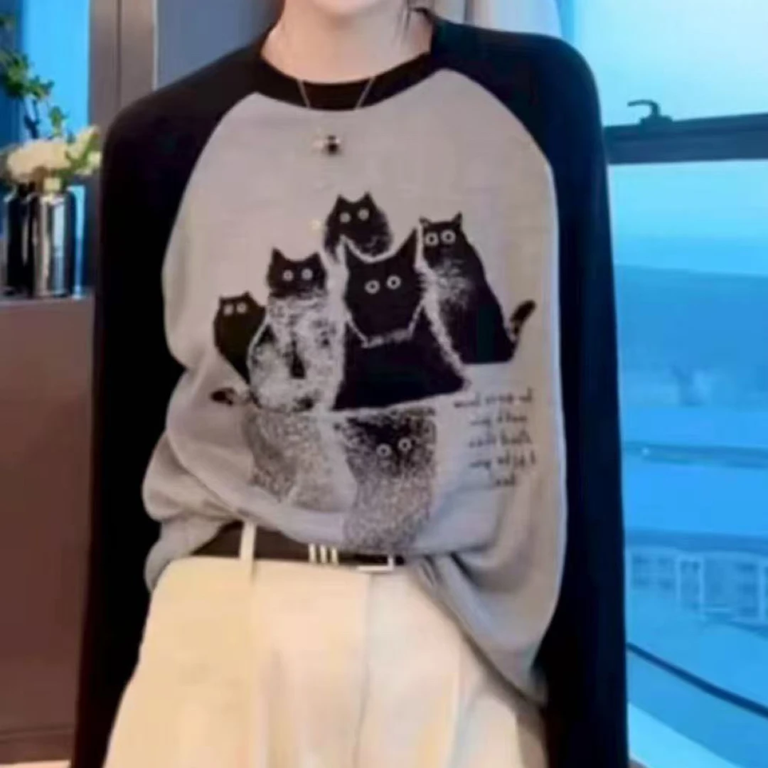 941【胖小肉推荐】新款小猫图案打底