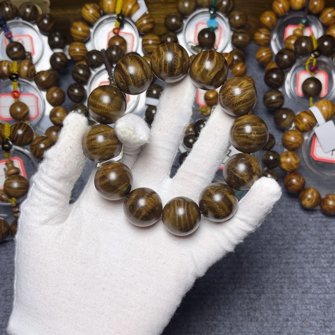 手串/手链楠木（金丝楠）乌木2.0水波215