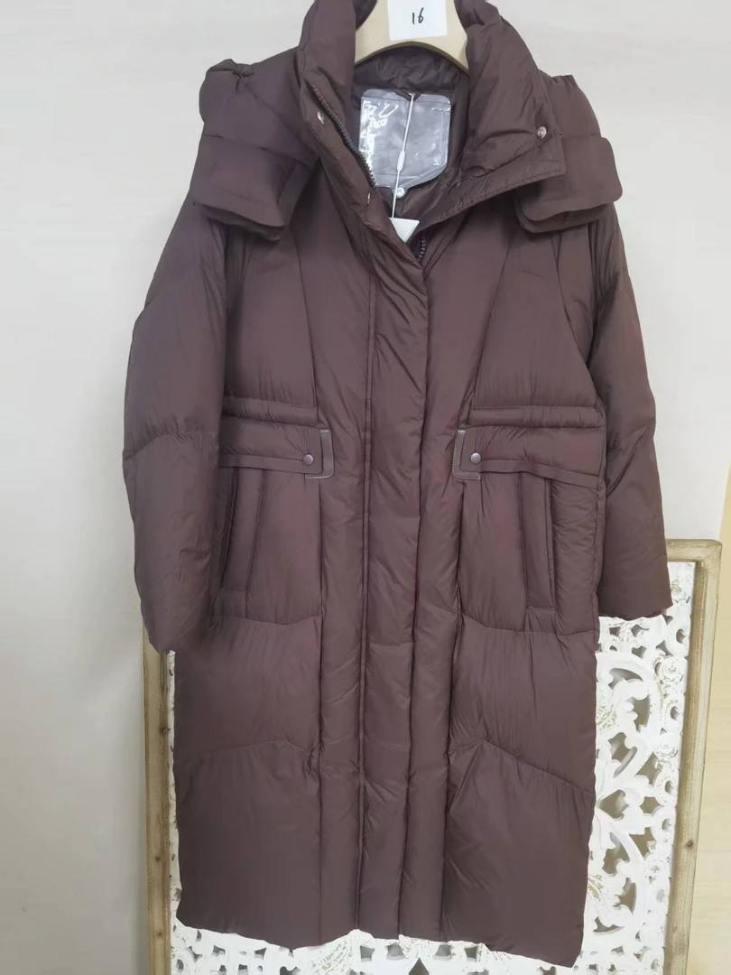 16-静奢风马吉长羽绒服 100-130斤 胸围110衣长111