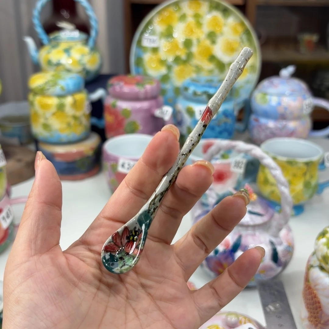 瓷片景德镇手绘高温釉下彩陶瓷茶具