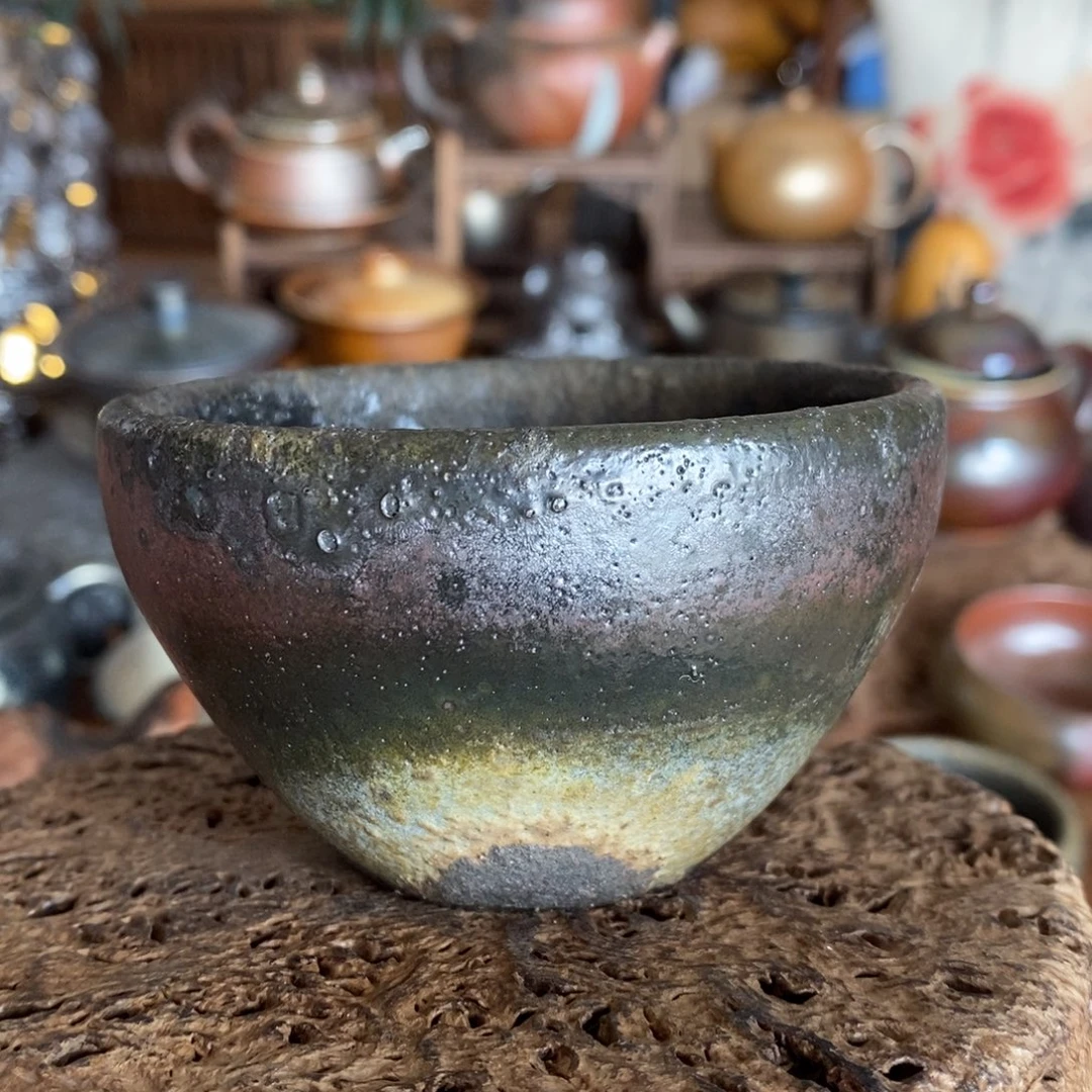 开播大漏，建水紫陶柴烧茶器，0001